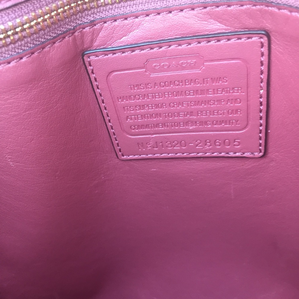 Coach Madison Python Embossed Bonded Tote Bag - Picture 12 of 13